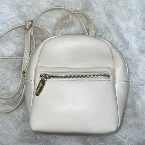New Beige / Off White & Gold Small Backpack - Picture 2 of 16